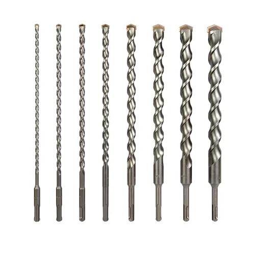 8 piezas de brocas SDS Plus de 12 pulgadas para ladrillo, piedra, concreto, 1/4 x 12 pulgadas, 5/16 x 12 pulgadas, 3/8 x 12 pulgadas, 1/2 x 12