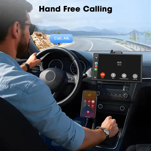 Miniatura 9 de Topexplore Carplay - Pantalla táctil portátil para automóvil, CarPlay inalámbrico de 9 pulgadas y actualización automática de Android