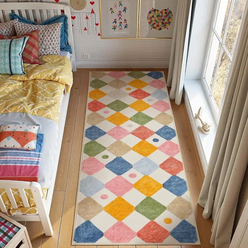 Miniatura 42 de jinchan Alfombra a rayas de 2 x 3 para entrada, alfombra de cocina, tapete pequeño, antideslizante, ligero, de bajo perfil, decoración para entrada