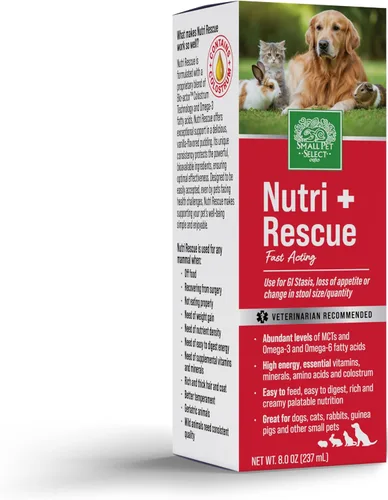 Small Pet Select Nutri-Rescue (nutrición rápida para mantener el tracto gastrointestinal en movimiento) (8 onzas líquidas)