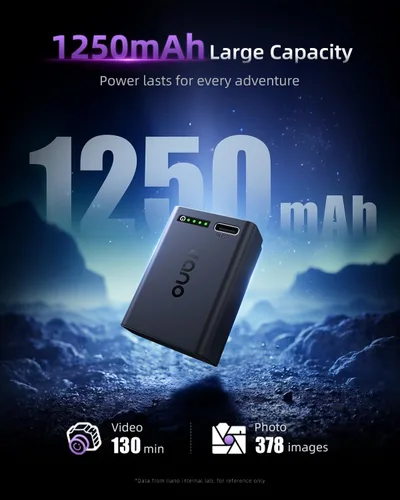 Miniatura 2 de llano Paquete de 2 baterías Aurora USB-C EN-EL25 para Nikon Z50 II, Z50, Z30, Z fc, pantalla de alimentación instantánea, totalmente decodificada