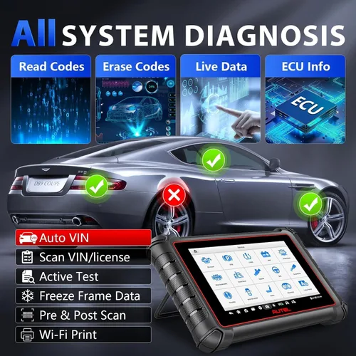 Miniatura 7 de Autel Escáner MaxiPro MP900Z-BT: 2026 ECU Codificación OBD2 Herramienta de escaneo bidireccional con más de 40 servicios, actualizado de MP900