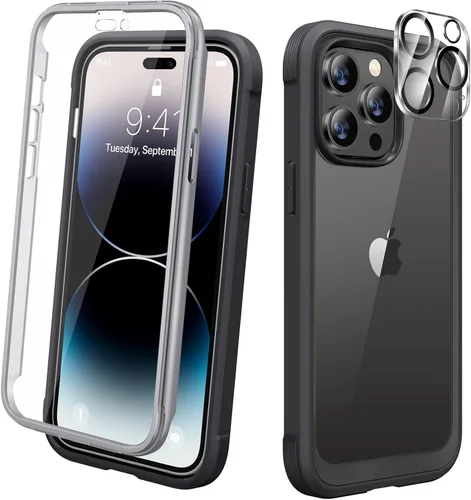 Miniatura 28 de Diaclara - Funda compatible con iPhone 11, carcasa resistente de cuerpo completo con protector de pantalla integrado sensible al tacto y Transparente