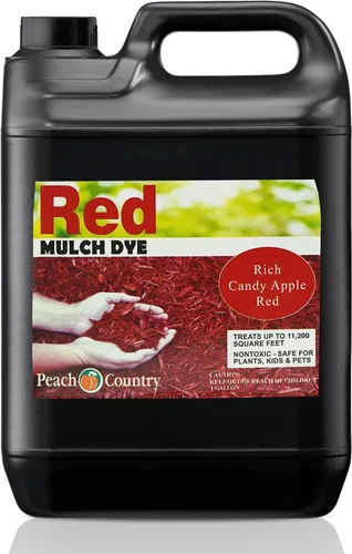 Miniatura 7 de Peach Country Concentrado de color de mantillo negro de alta calidad, 11,200 pies cuadrados, espray de tinte para mantillo negro medianoche (1 galón)