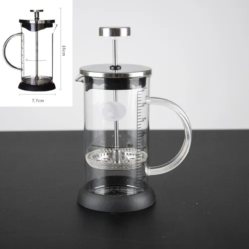 Miniatura 3 de Kit de prensa francesa de filtro de café de vidrio marca de escala de 11.8 fl oz