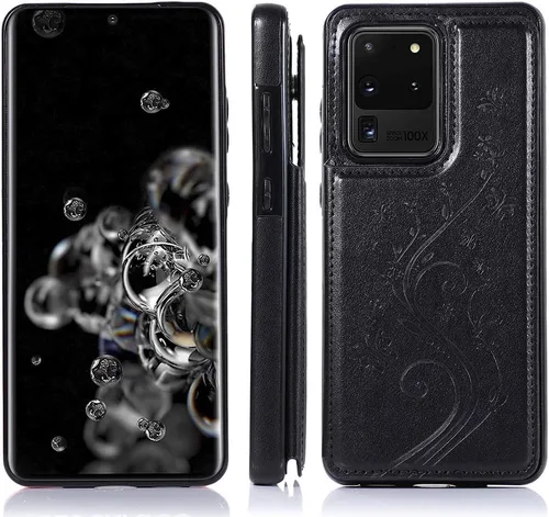 Miniatura 4 de Funda de teléfono para Samsung Galaxy S20 Plus Glaxay S20+ 5G con protector de pantalla de vidrio templado y tarjetero, funda de piel con tapa