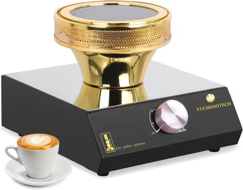 Miniatura 8 de YUCHENGTECH Calentador de haz halógeno, calentador inteligente de haz de sifón para cafetera Hario Yama Syphon (actualización 110-120V) (110V)
