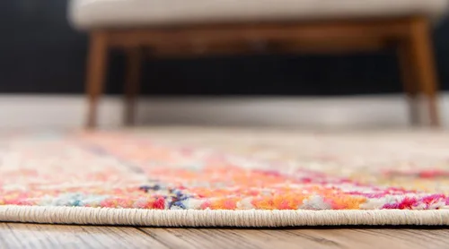 Miniatura 4 de Unique Loom Sedona Collection - Alfombra Yosemite (redonda, 5 pies 1 pulgada, multicolor)