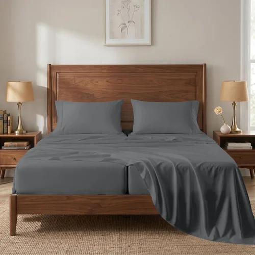 Miniatura 21 de LANE LINEN - Sábanas tamaño Split King para cama ajustable, 450 hilos, 100% algodón, 2 sábanas bajeras individuales XL, con bolsillo profundo