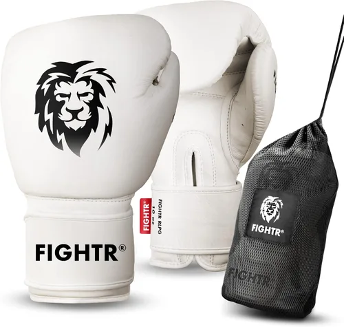 Miniatura 8 de Guantes de boxeo FIGHTR® Pro hechos de cuero genuino Para hombres y mujeres para boxeo, MMA, Muay Thai, Kickboxing y artes marciales 10 12 14 16