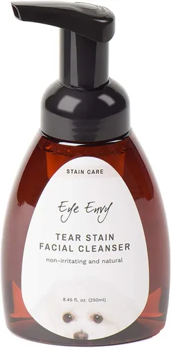 Eye Envy Limpiador facial de manchas de lágrimas para perros y gatos. Elimina los desechos oculares crujientes, mocos de ojos, secreción ocular.
