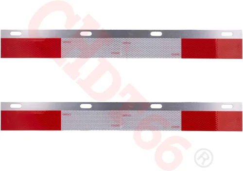 Miniatura 3 de Kit todo en uno de perchas para semirremolques - 30" resistente resorte cargado, distancia entre pernos: 2.5" - recto - negro con tiras reflectantes