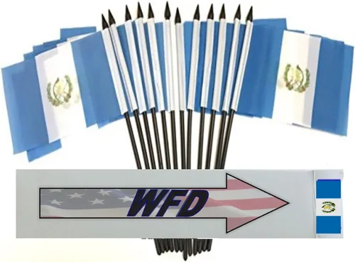 Miniatura 37 de World Flags Direct Banderas en miniatura de poliéster de Afganistán, paquete de 12, decoración de mesa de fiesta, desfiles, 4 x 6 pulgadas, verde