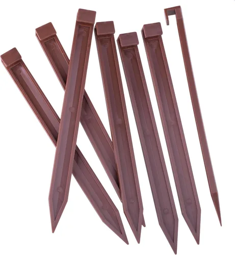 Estacas para Bordes de Paisajismo, 12 Piezas de 10 Pulgadas Estacas de Jardín Estacas de Anclaje para Bordes de Adoquines, Barreras contra Malezas,