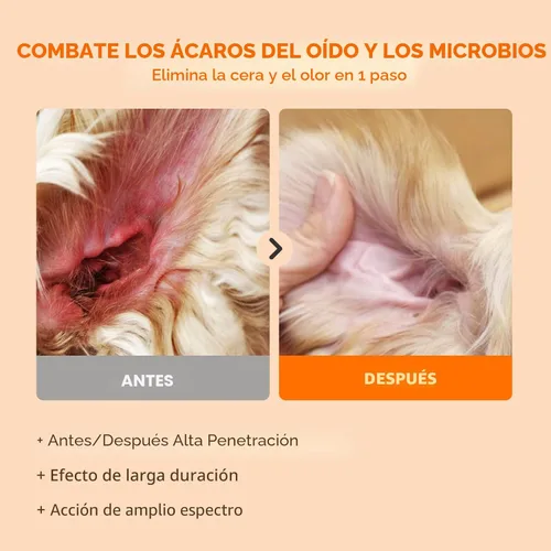Miniatura 4 de PUAINTA Limpiador de oídos para perros, gotas naturales para oídos de perro y tratamiento de infecciones, solución de limpieza de oídos de perro