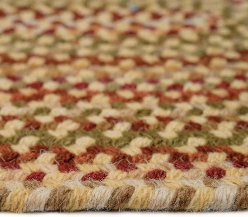 Miniatura 5 de Capel Rugs Manchester - Alfombra trenzada ovalada, 2 x 3 pulgadas, tonos dorados Tonalidades doradas