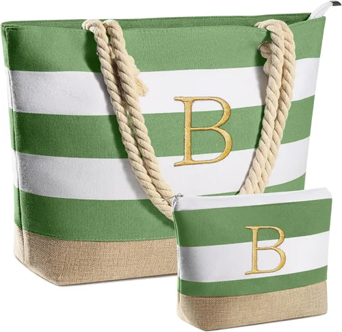 Miniatura 45 de YOOLIFE Bolsas de playa para mujer, bolsa de lona de viaje, bolsa impermeable para piscina, artículos esenciales de viaje, regalos para mujeres