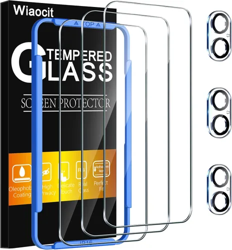 Miniatura 18 de Wiaocit Paquete de 3 protectores de pantalla de vidrio templado de dureza 9H y 3 protectores para lentes de cámara para Samsung Galaxy Z Fold 7