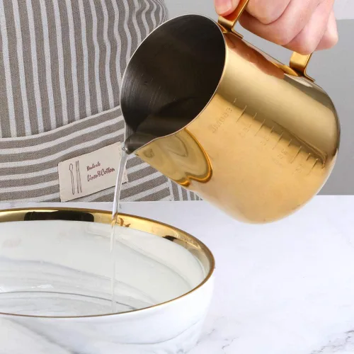 Miniatura 2 de Buyer Star Espumador de leche, espumador de café, herramientas Picher Barista, taza mental de acero inoxidable, accesorios para expreso, kit