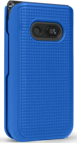 Miniatura 8 de Nakedcellphone Funda para LG Classic Flip, [Cobalt Blue] Carcasa rígida a presión [textura de rejilla] para LG Classic Flip Phone L125DL Azul