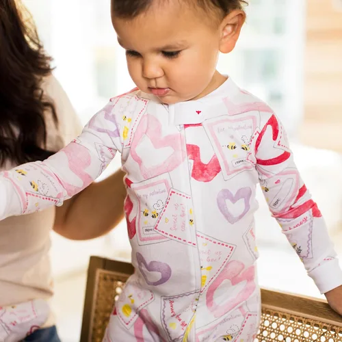 Miniatura 65 de Burt's Bees Baby Pijama para bebé niña, 100% algodón orgánico, pijama de una pieza, overol diagonal con cremallera, ajuste cómodo