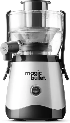 Miniatura 9 de Magic Bullet® Mini Exprimidor, Ahorro de Espacio en la Encimera, Canal de Alimentación de 2 Pulgadas para Frutas y Verduras, 400W, Taza de 16oz