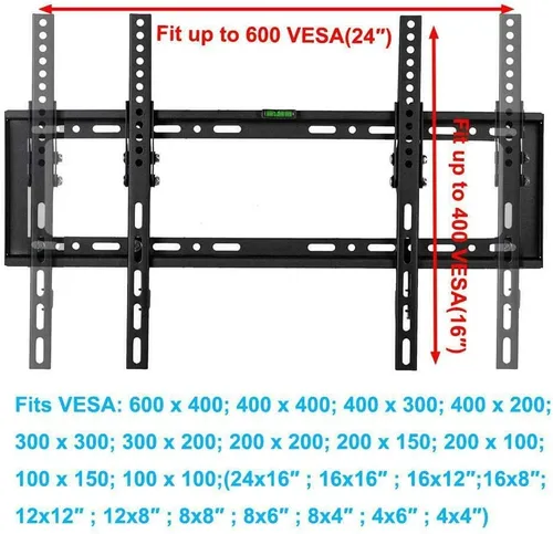 Miniatura 4 de NTQinParts Soporte de pared para TV plano con inclinación de 10° para Insignia NS-43F301NA22, NS-50F301NA24, NS-55F301NA22, NS-65F301NA23