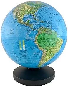 Miniatura 2 de Replogle Globo Iluminador Autorgiratorio - Azul - Físico, Político - Base de plástico - Globo