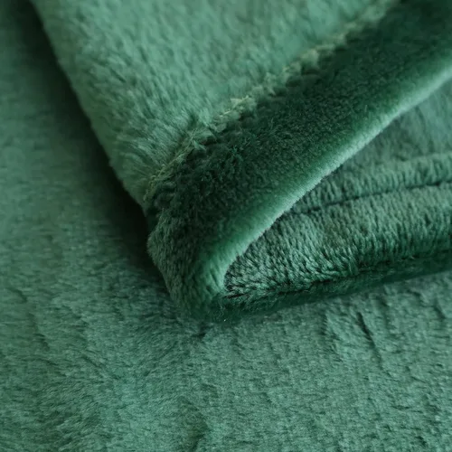 Miniatura 3 de SOCHOW Manta de franela de forro polar, tamaño individual, para todas las estaciones, ligera, súper suave y acogedora para cama o sofá, color verde