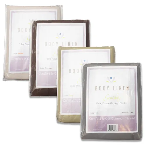 Miniatura 7 de Body Linen Paquete de 10 mantas de masaje de forro polar Gentility™, mantas de spa cálidas, acogedoras y de felpa. Crea ese ambiente perfecto. 54 x