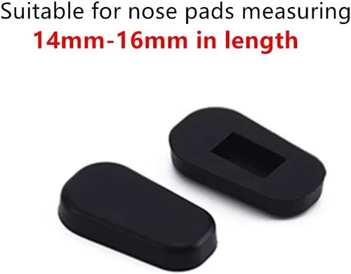 Miniatura 5 de Cubiertas de almohadillas nasales, 5 pares de cubiertas de almohadillas nasales para gafas BEHLINE, pieza de nariz de silicona suave para gafas