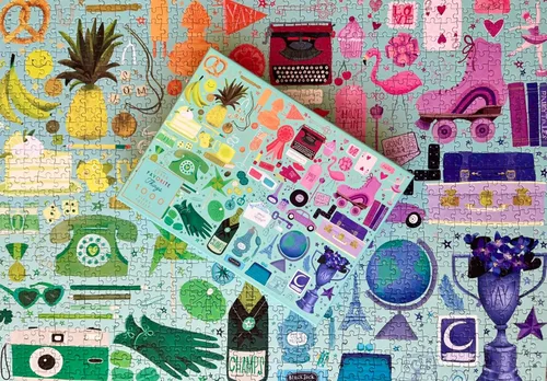 Miniatura 9 de Rompecabezas de Elena Essex para Adultos 1000 Piezas - Cosas Favoritas Rompecabezas Rompecabezas de 1000 Piezas Rompecabezas de Arte Divertido