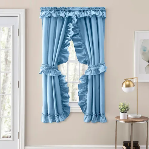 Miniatura 13 de Stacey - Par de Priscilla con volantes, 54 x 63 pulgadas, helado