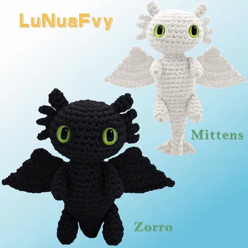 Miniatura 2 de LuNuaFvy Kit de ganchillo para principiantes, adultos/adolescentes/niños mayores de 9 años - Juego de dragón Amigurumi Animal con video de 4 horas