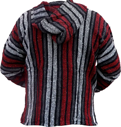 Miniatura 4 de Del Mex Mexican Baja - Poncho tipo sudadera con capucha, diseño de surf, estilo hippie