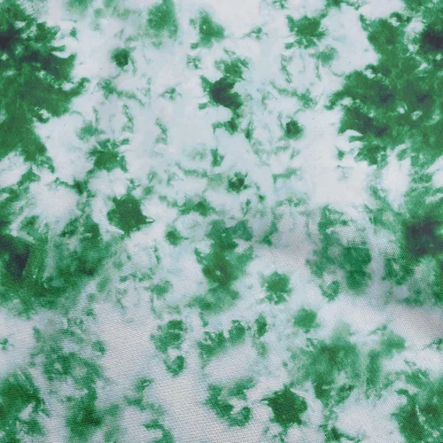 oneOone Tela de algodón flexible verde Tie Dye costura proyectos manualidades impresiones de tela por Yard 40 pulgadas de ancho B4