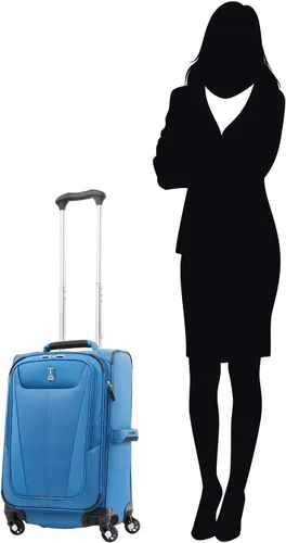 Miniatura 247 de Travelpro Maxlite 5 - Juego de 2 piezas de equipaje de mano de tela, expandibles con 4 ruedas giratorias, bolso blando para debajo del asiento, Negro