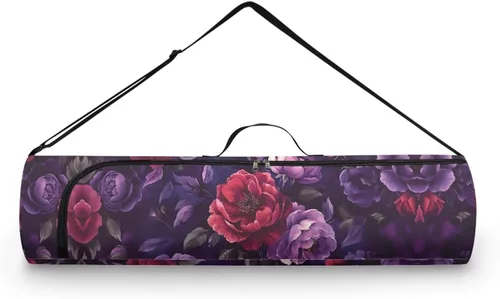 Miniatura 40 de Bolsa para esterilla de yoga para mujeres y hombres, con cremallera completa, bolsa de transporte para esterilla de yoga para clase de entrenamiento