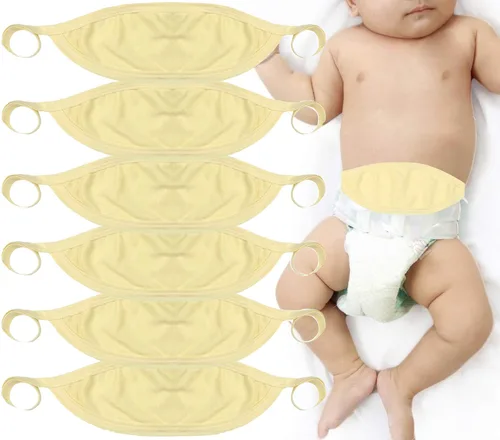 Miniatura 15 de ToBeInStyle Paquete de 3 Cómodas Fajas Abdominales para Bebés Recién Nacidos - Pastel - Talla Única Paquete de 3: Pastel