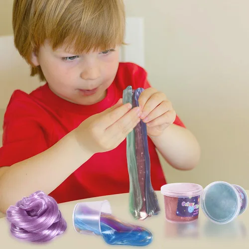 Miniatura 6 de Favores de Fiesta para Niños Kit de Slime Galaxia, Paquete de 30 Masilla Rica y Colorida a Granel, Lodo para Alivio del Estrés y la Ansiedad