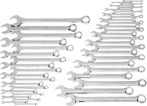 Miniatura 9 de GEARWRENCH 81902 Juego de llaves combinadas de 15 piezas de 12 puntos, patrón largo, métrico