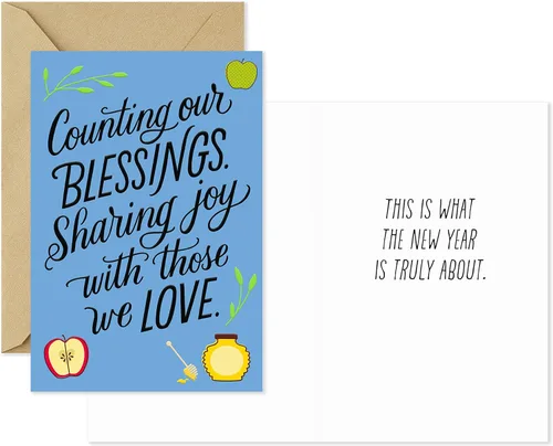 Miniatura 3 de Hallmark Tree of Life Rosh Hashanah - Surtido de cartas, Sharing Joy (6 tarjetas con sobres)