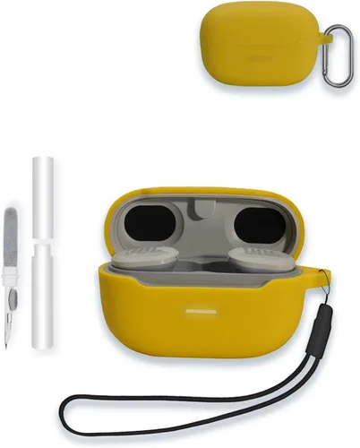 Miniatura 10 de Funda para JBL Endurance Race TWS True Wireless Sports Earbuds, WUNIAK Soft Silicone Protector, portátil, resistente a los arañazos, a los golpes