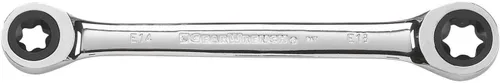 Miniatura 4 de GEARWRENCH Juego de llaves E-Torx de trinquete de caja doble de 4 piezas - 9224D, plata