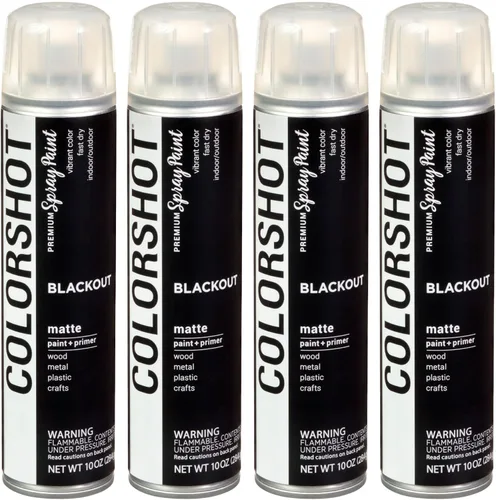 Miniatura 44 de COLORSHOT Pintura en aerosol brillante, aromaterapia (lavanda) 10 onzas, paquete de 4, pintura acrílica de secado rápido, uso en interiores