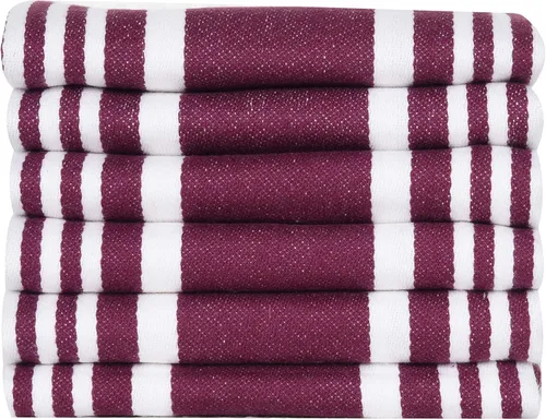 Miniatura 5 de Urban Villa Toallas de cocina 100% algodón para cocina (juego de 6) paños de cocina de 20 x 30 pulgadas, altamente absorbentes, juego de ropa de 021
