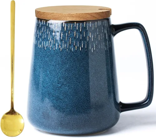 Miniatura 13 de Tazas de café grandes de cerámica, tazas de café de mango grande de 24 onzas, taza de té y café extra grande para oficina y hogar, aptas