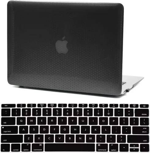 Miniatura 12 de Funda para laptop compatible con MacBook Air de 13 pulgadas, modelo de lanzamiento 2010-2017 A1466 A1369, diseño de puntos redondos elevados, funda
