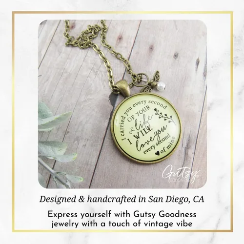 Miniatura 26 de Gutsy Goodness Miscarriage Necklace Comforting Sentimental Handmade Jewelry For Mom - Pendant, Message Card, Keepsake Gift Box