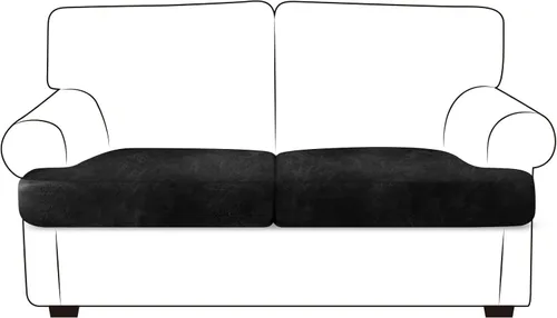 Miniatura 109 de ANARACHON Fundas de cojín de sofá con aspecto de cuero, juego de fundas de asiento de sofá, protector de muebles para sillón seccional, sofá biplaza